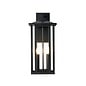Nova - Outdoor Wall Light in Satin Black - Large