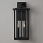 Nova - Outdoor Wall Light in Satin Black - Large