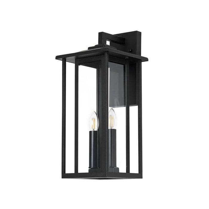 Nova - Outdoor Wall Light in Satin Black - Large