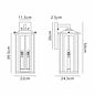 Nova - Outdoor Wall Light in Satin Black - Large