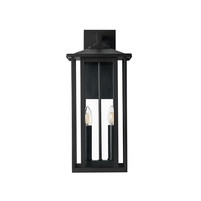 Nova - Outdoor Wall Light in Satin Black - Large