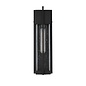 Studley - Outdoor Flush Wall Light - Satin Black with Seeded Clear Glass