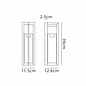 Studley - Outdoor Flush Wall Light - Satin Black with Seeded Clear Glass
