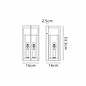 Studley - 2 Light Outdoor Flush Wall Light - Satin Black with Seeded Clear Glass