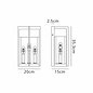 Studley - 3 Light Outdoor Flush Wall Light - Satin Black with Seeded Clear Glass