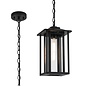 Nova - Outdoor Pendant Light in Satin Black