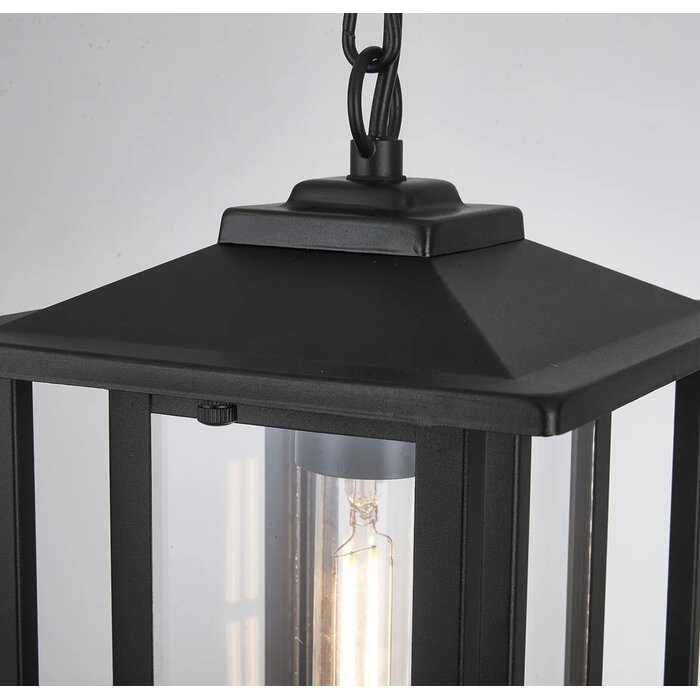 Nova - Outdoor Pendant Light in Satin Black