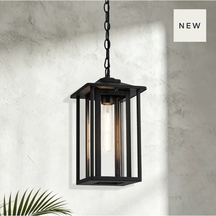 Nova - Outdoor Pendant Light in Satin Black