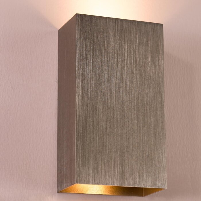 Soven 2 Light Wall Light Satin Bronze