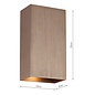 Soven 2 Light Wall Light Satin Bronze