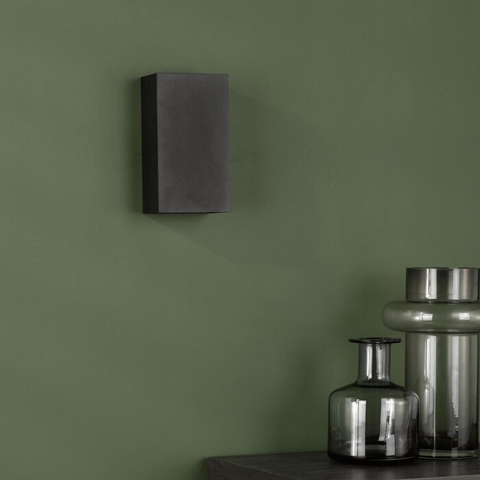 Soven 2 Light Wall Light Matt Black