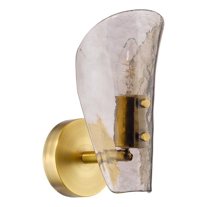 Ordelle - Adjustable Wall Light - Antique Bronze and Tea Smoked Glass