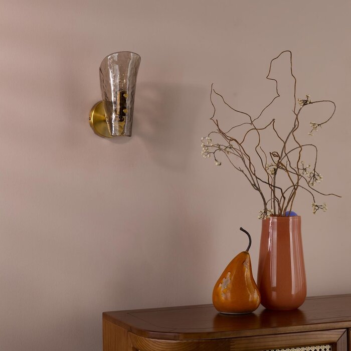 Ordelle - Adjustable Wall Light - Antique Bronze and Tea Smoked Glass