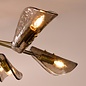Ordelle - 6 Light Adjustable Semi-Flush Ceiling Light - Antique Bronze and Tea Smoked Glass
