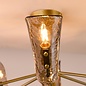 Ordelle - 6 Light Adjustable Semi-Flush Ceiling Light - Antique Bronze and Tea Smoked Glass