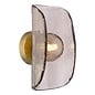 Megara - Wall Light - Antique Bronze and Tea Smoked Glass