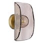 Megara - Wall Light - Antique Bronze and Tea Smoked Glass