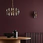 Megara - Wall Light - Antique Bronze and Tea Smoked Glass