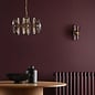 Megara - 6 Light Ceiling Pendant - Antique Bronze and Tea Smoked Glass