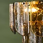 Anielle 7 Light Chandelier Natural Brass and Tea Smoked Glass