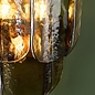 Anielle 3 Light Wall Light Natural Brass and Tea Smoked Glass