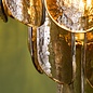 Anielle 9 Light Chandelier Natural Brass and Tea Smoked Glass