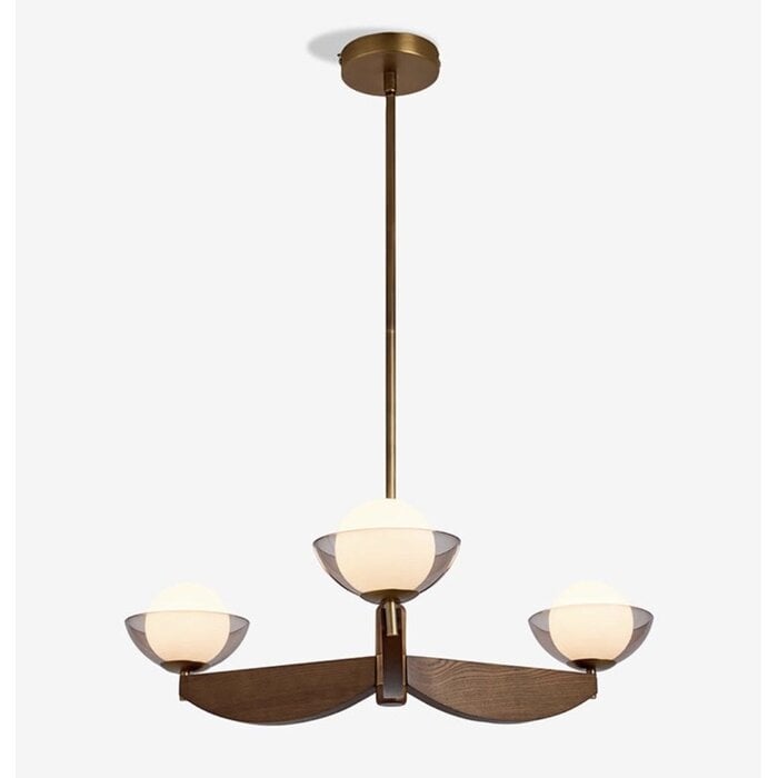 Small Layla Ceiling Light in Wood - MADE