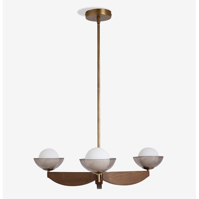 Small Layla Ceiling Light in Wood - MADE