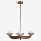 Small Layla Ceiling Light in Wood - MADE