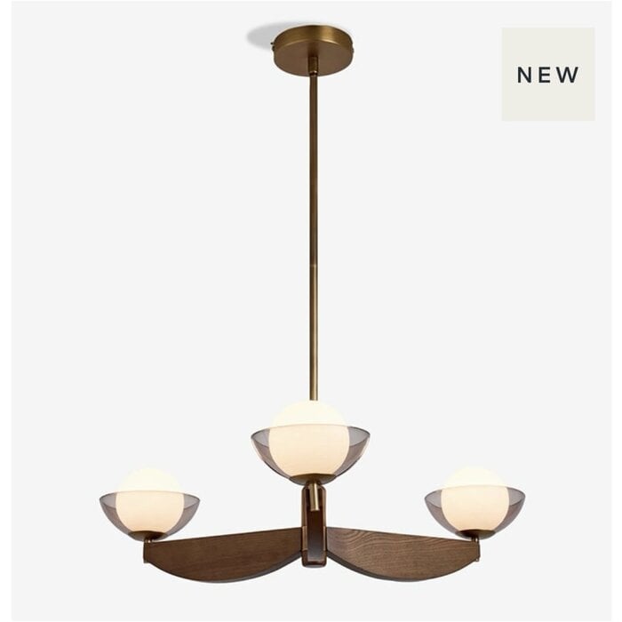Small Layla Ceiling Light in Wood - MADE
