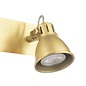 Industrial Double Spotlight - Natural Brass