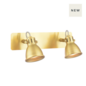 Industrial Double Spotlight - Natural Brass