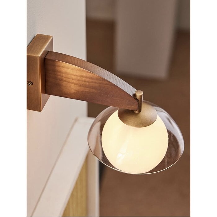 Layla Wall Light in Wood - MADE