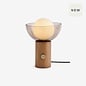 Layla Table Lamp in Dark Wood - MADE