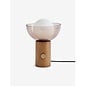 Layla Table Lamp in Dark Wood - MADE