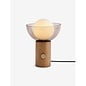 Layla Table Lamp in Dark Wood - MADE