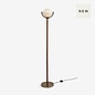 Layla Floor Lamp in Dark Wood - MADE