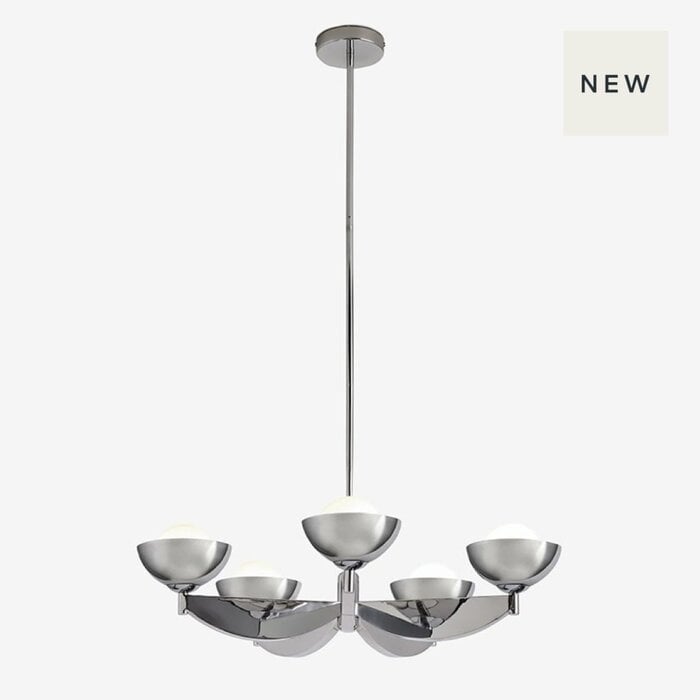 Large Layla Ceiling Light in Chrome - MADE