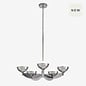 Large Layla Ceiling Light in Chrome - MADE