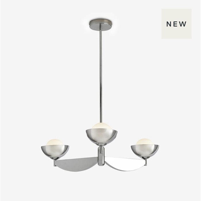 Small Layla Ceiling Light in Chrome - MADE