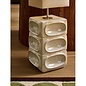 Nell Ceramic Floor Light in Cream - MADE