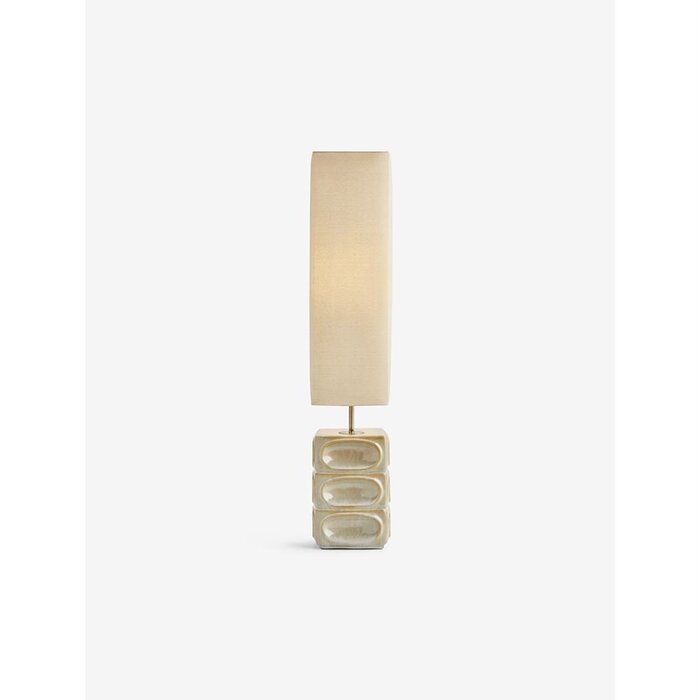 Nell Ceramic Floor Light in Cream - MADE