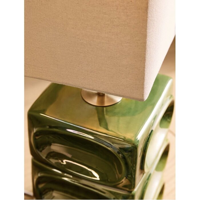 Nell Ceramic Floor Light in Green - MADE