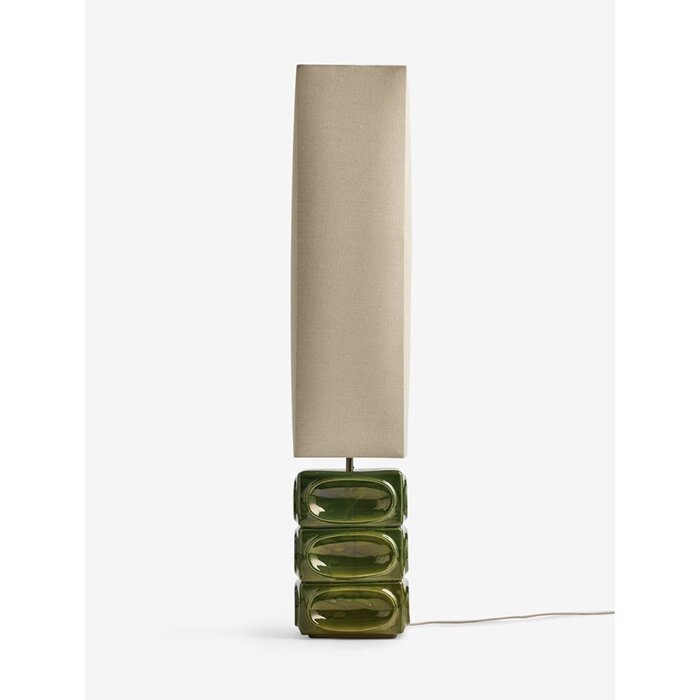 Nell Ceramic Floor Light in Green - MADE