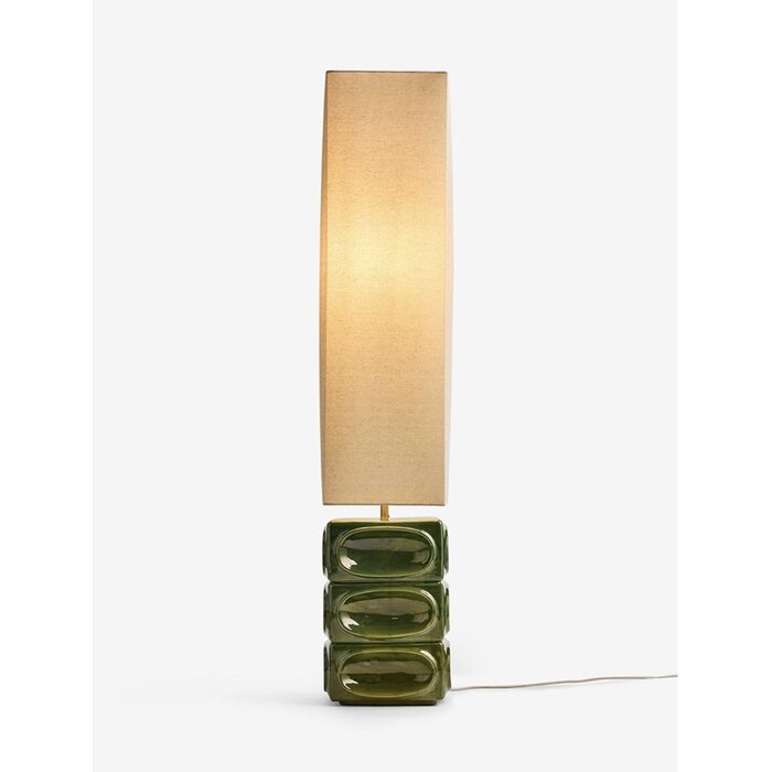 Nell Ceramic Floor Light in Green - MADE