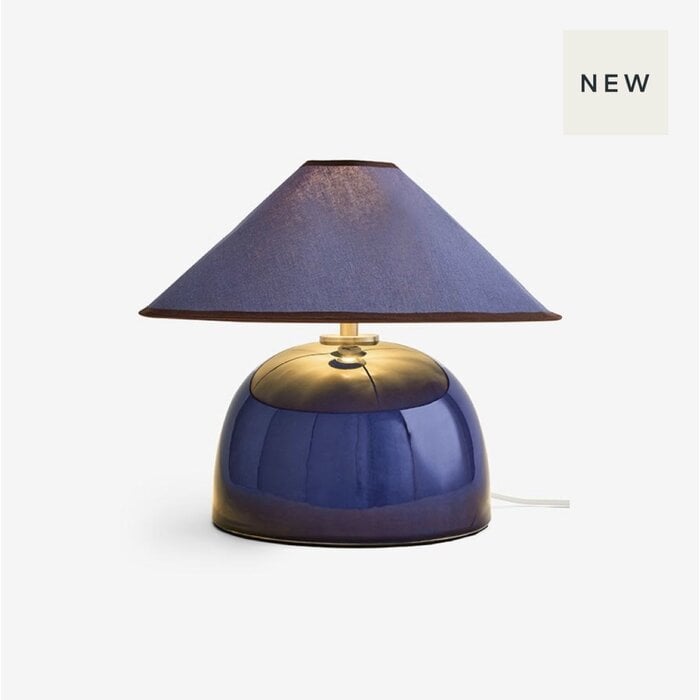 Nora Table Lamp in Navy Blue - MADE