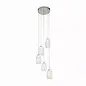 Tornado - 5 Light Multi Drop Modern LED Pendant - Clear Glass