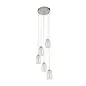 Tornado - 5 Light Multi Drop Modern LED Pendant - Clear Glass