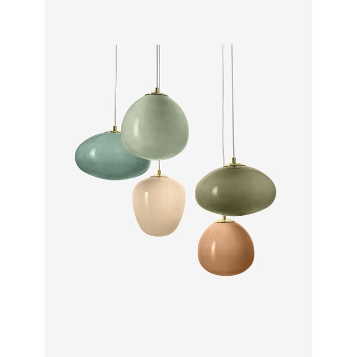 Adrianne 5 Light Cluster Pendant Ceiling Light in Green - MADE