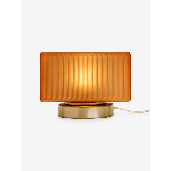 Alma Table Lamp in Brown/ Chrome - MADE